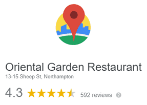 Google reviews - Oriental Garden Northampton